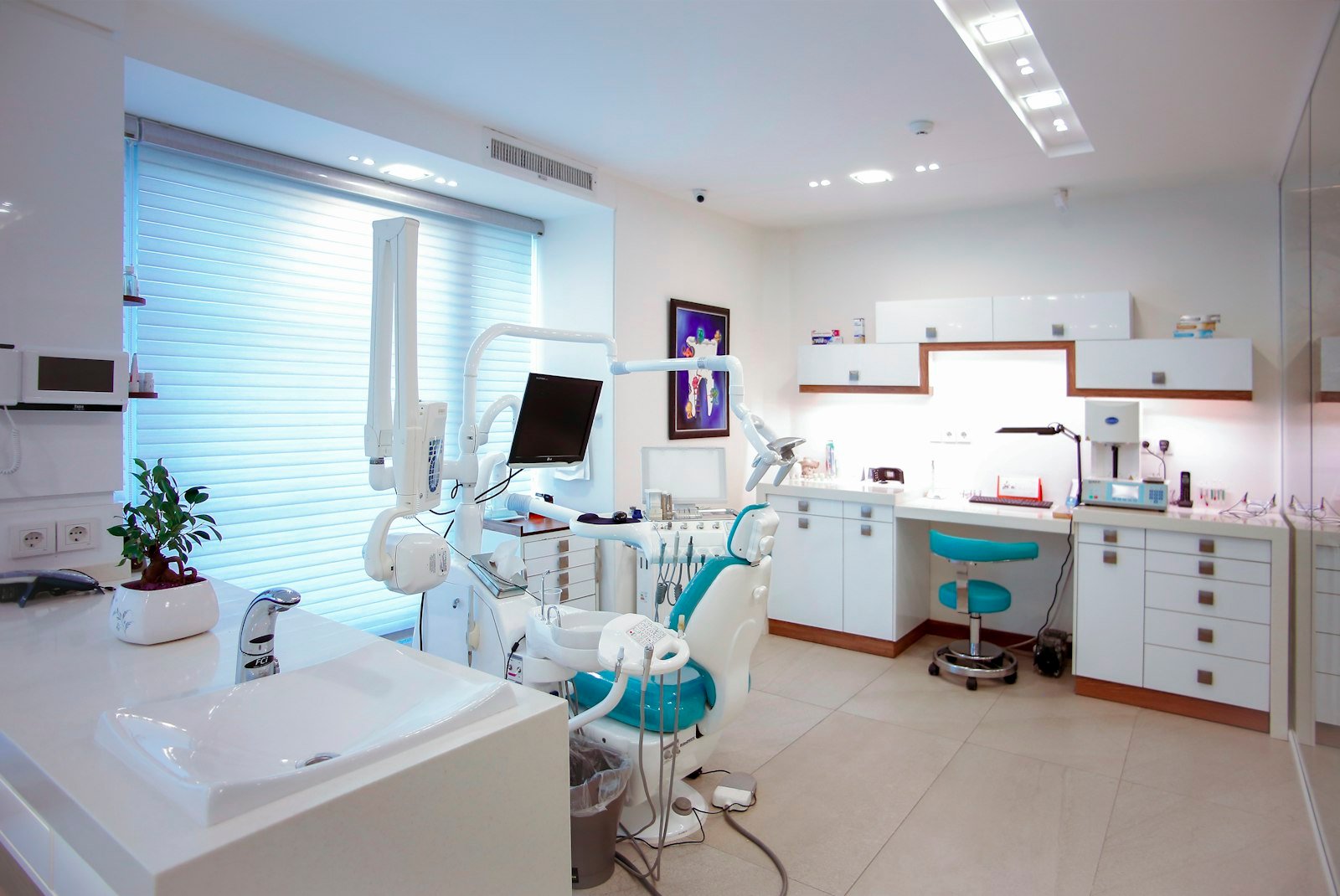 Sala trattamenti della clinica Sanitadental